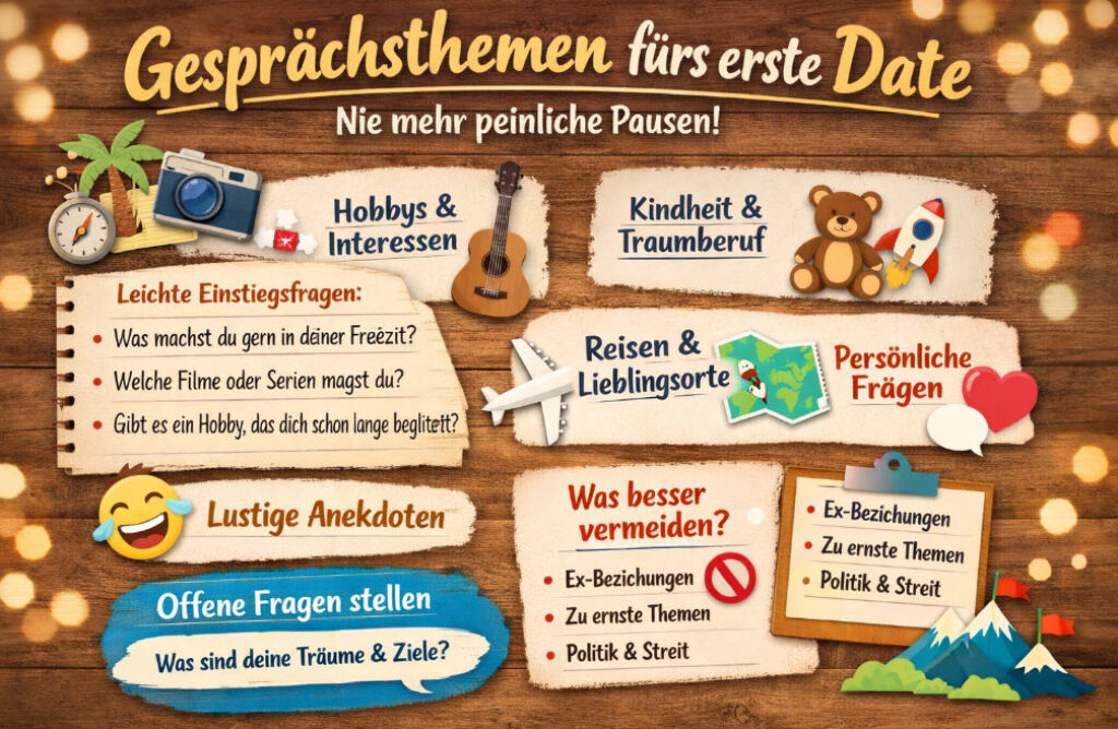 Gesprächsthemen fürs erste Date