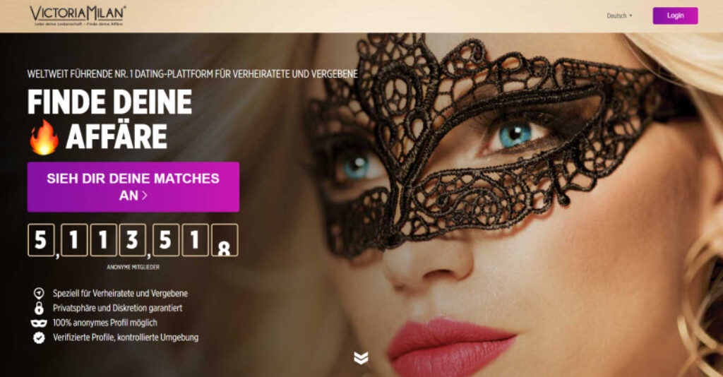 diskrete Plattform für Seitensprünge