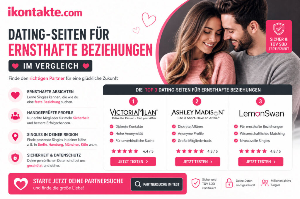 Dating-Seiten für ernsthafte Beziehungen